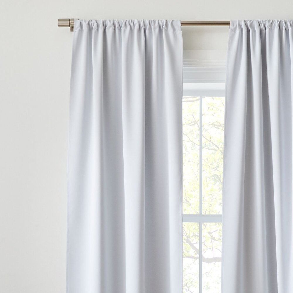 West Elm Blackout Curtain Liners in Gray Set of 2
